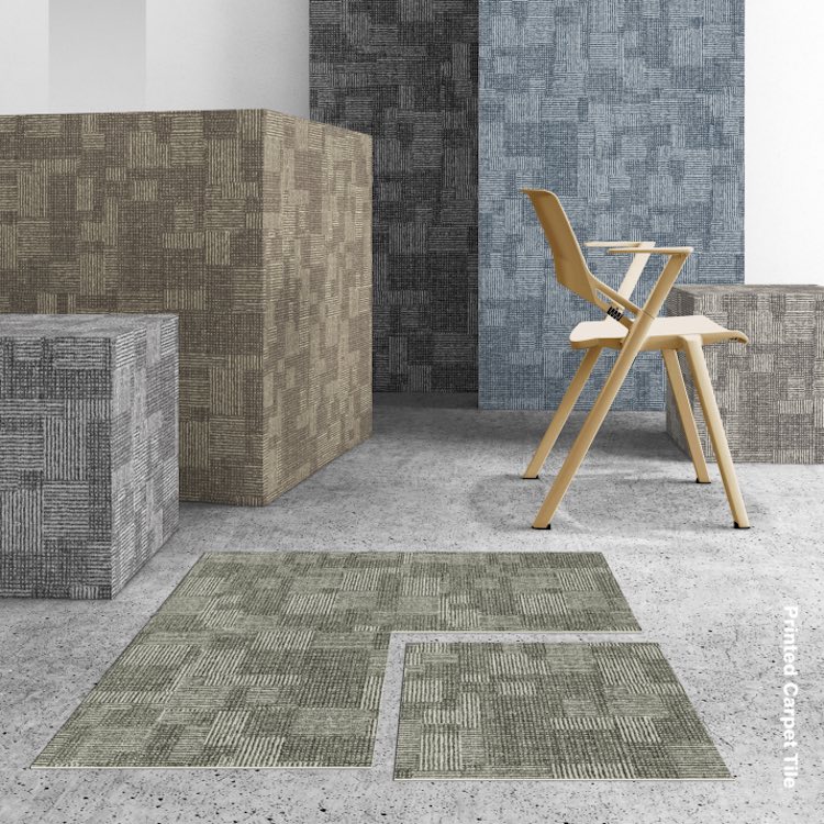 PU Backing Printed Carpet Tile